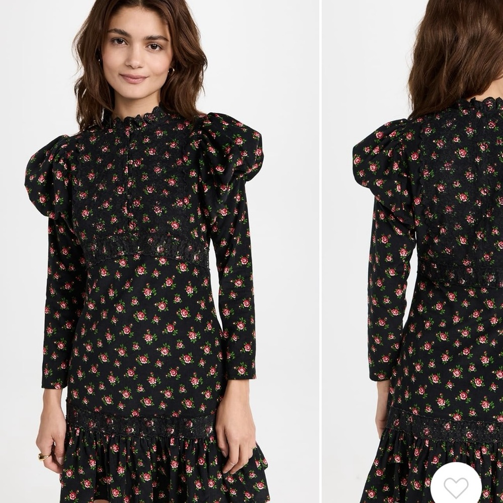 Floral Black Dress